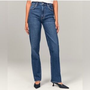 New Abercrombie & Fitch Ultra high rise  jeans,The 90s Straight,27